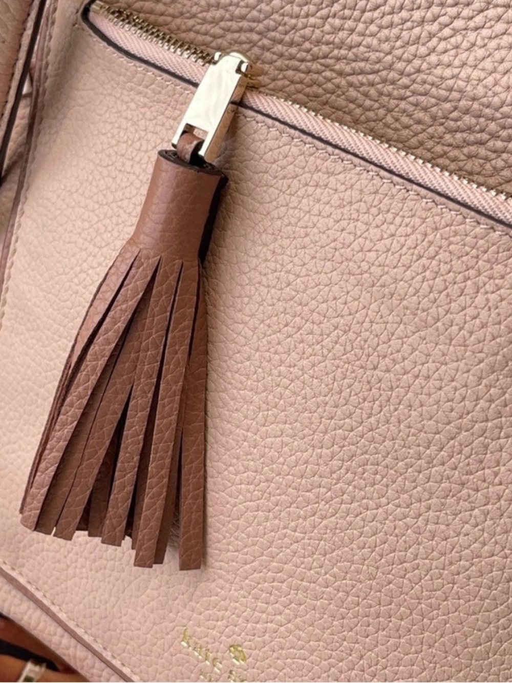 kate spade Pebbled Leather Crossbody in Dusty Rose with Gold Hardware - Picture 12 of 12
